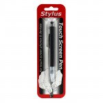 Wholesale 2 in 1 Stylus Touch Pen with Writing Pen (Black)
